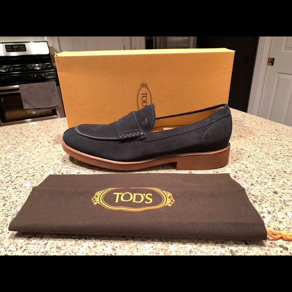 Tod’s Men’s Sz. 12 Penny Loafers New In Box